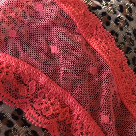 Victoria Secrets neon pink cheeky petite XS sheer panty - Picture 12 of 12